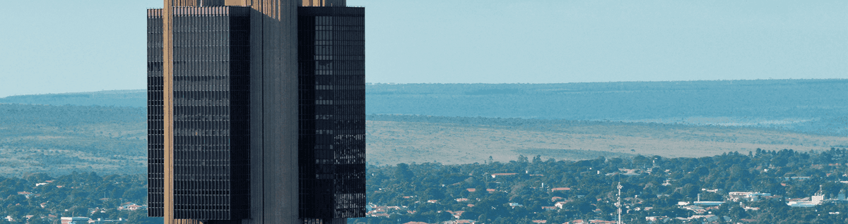 vista superior de banco central em brasilia 
