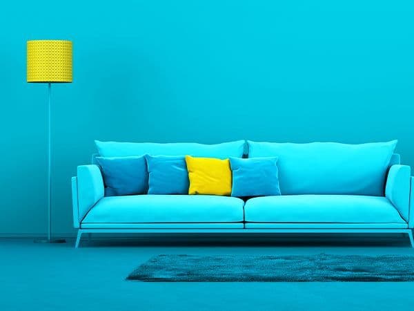 decoração de interiores em azul 