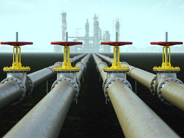 refinaria de petróleo de tubos com válvulas 