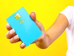 ilustração de cartão de crédito com fundo amarelo 