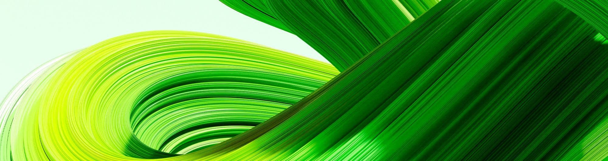 forma orgânica em verde