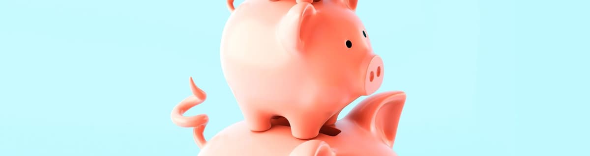 figuras de porco empilhadas por ordem de tamanho