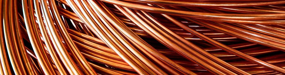 fios de cobre enrolados 